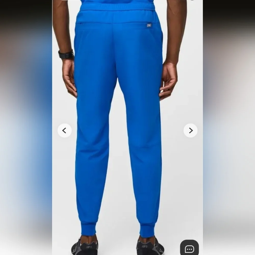 Figs Tansen Jogger Scrub Pants Technical Collection men's S Royal Blue NWOT